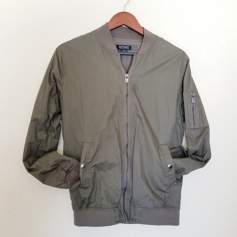BUFFALO Olive Green Bomber Jacket